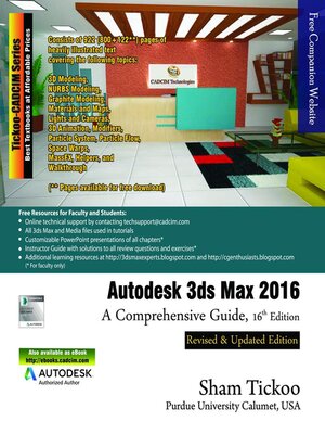 cover image of Autodesk 3ds Max 2016